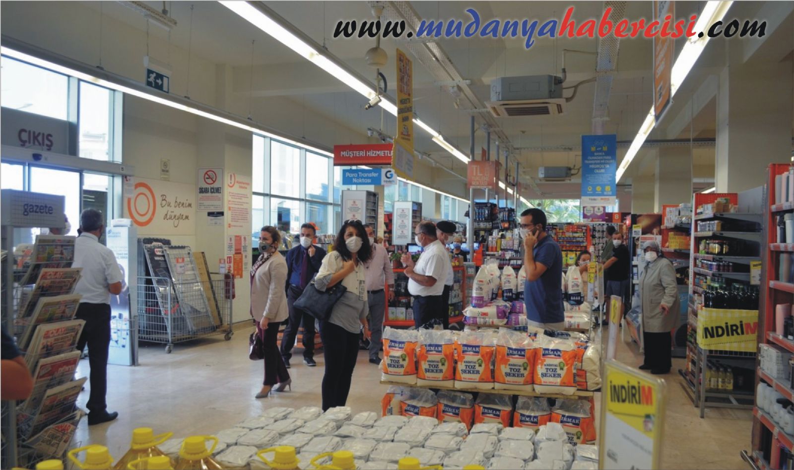 MUDANYA'DA KORONA DENETM HIZ KESMYOR